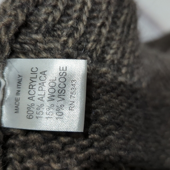 Anthropologie Elsamanda Italian Alpaca Wool Blend Waterfall Open Cardigan Medium - Picture 4 of 5